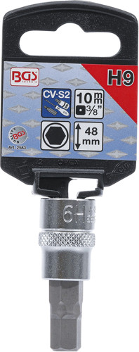 BGS Bit-Einsatz | Antrieb Innenvierkant 10 mm (3/8