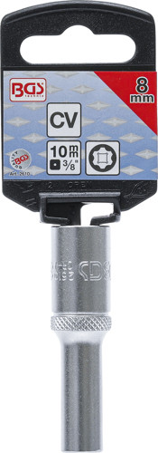 BGS Steckschlüssel-Einsatz Super Lock, tief | Antrieb Innenvierkant 10 mm (3/8