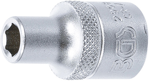 BGS Steckschlüssel-Einsatz Sechskant | Antrieb Innenvierkant 12,5 mm (1/2
