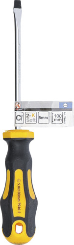 BGS Schraubendreher | Schlitz 5 mm | Klingenlänge 100 mm