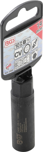 BGS Zündkerzen-Einsatz Sechskant | Antrieb Innenvierkant 10 mm (3/8