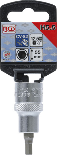 BGS Bit-Einsatz | Antrieb Innenvierkant 12,5 mm (1/2