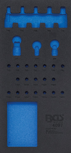 BGS Werkstattwageneinlage 1/3 | leer | für Art. 4097