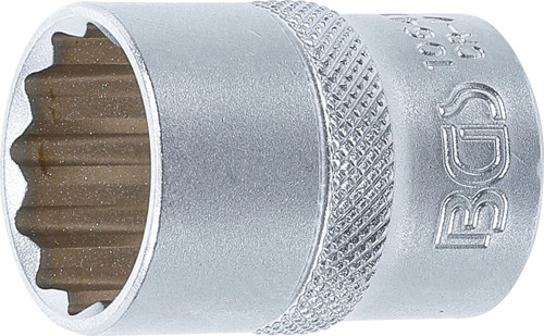 BGS Steckschlüssel-Einsatz Zwölfkant | Antrieb Innenvierkant 12,5 mm (1/2