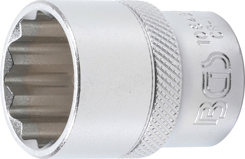 BGS Steckschlüssel-Einsatz Zwölfkant | Antrieb Innenvierkant 12,5 mm (1/2