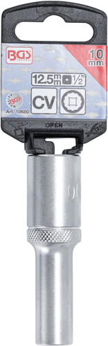 BGS Steckschlüssel-Einsatz Zwölfkant, tief | Antrieb Innenvierkant 12,5 mm (1/2