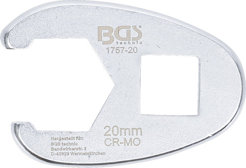 BGS Hahnenfußschlüssel | Antrieb Innenvierkant 12,5 mm (1/2