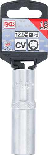 BGS Steckschlüssel-Einsatz Super Lock, tief | Antrieb Innenvierkant 12,5 mm (1/2