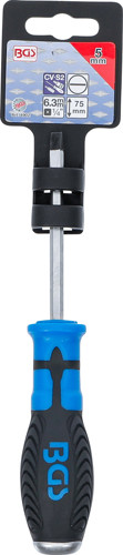 BGS Schraubendreher | Schlitz 5 mm | Klingenlänge 75 mm