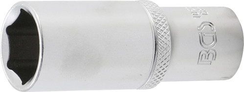 BGS Steckschlüssel-Einsatz Sechskant, tief | Antrieb Innenvierkant 10 mm (3/8