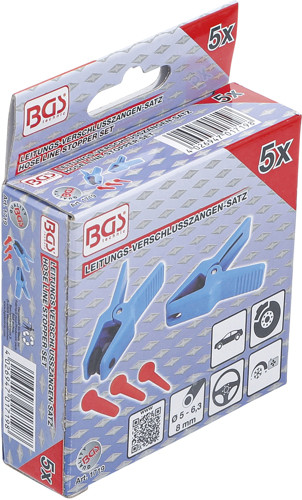BGS Leitungs-Verschlusszangen-Satz | 5-tlg.
