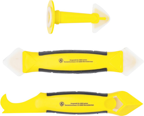 BGS Silikon-Fugenentferner und Spachtel-Satz | 3-tlg.