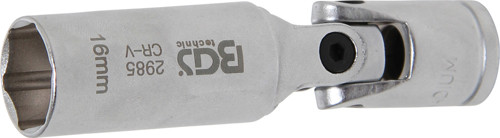 BGS Glühkerzen-Gelenk-Einsatz Sechskant | Antrieb Innenvierkant 10 mm (3/8