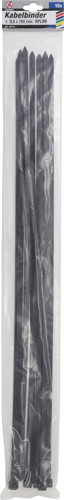 BGS Kabelbinder-Sortiment | schwarz | 8,0 x 700 mm | 10-tlg.