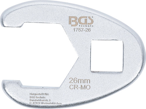 BGS Hahnenfußschlüssel | Antrieb Innenvierkant 12,5 mm (1/2