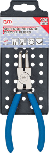 BGS Sprengringzange | abgewinkelt | für Innensprengringe | 150 mm