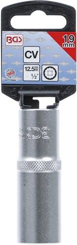 BGS Steckschlüssel-Einsatz Zwölfkant, tief | Antrieb Innenvierkant 12,5 mm (1/2