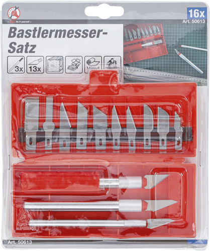 BGS Bastlermesser-Satz | 16-tlg.