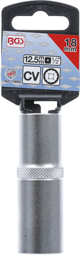 BGS Steckschlüssel-Einsatz Zwölfkant, tief | Antrieb Innenvierkant 12,5 mm (1/2