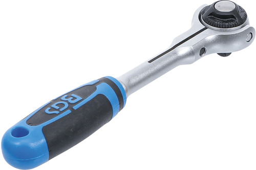 BGS Umschaltknarre mit Kugelkopf | Abtrieb Außenvierkant 6,3 mm (1/4