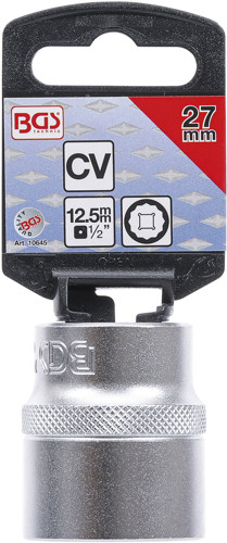 BGS Steckschlüssel-Einsatz Zwölfkant | Antrieb Innenvierkant 12,5 mm (1/2