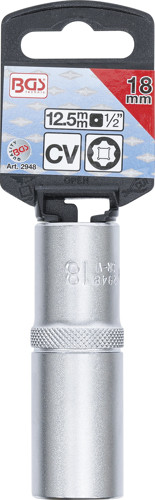 BGS Steckschlüssel-Einsatz Super Lock, tief | Antrieb Innenvierkant 12,5 mm (1/2