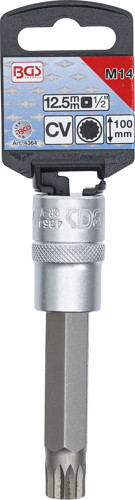 BGS Bit-Einsatz | Länge 100 mm | Antrieb Innenvierkant 12,5 mm (1/2