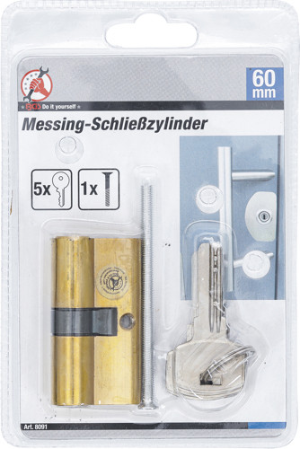 BGS Messing-Schließzylinder | 60 mm