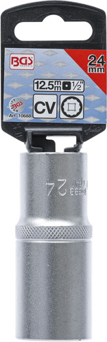 BGS Steckschlüssel-Einsatz Zwölfkant, tief | Antrieb Innenvierkant 12,5 mm (1/2