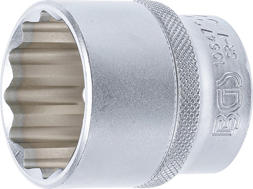 BGS Steckschlüssel-Einsatz Zwölfkant | Antrieb Innenvierkant 12,5 mm (1/2