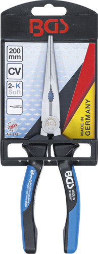 BGS Telefonzange | mit Schneide | gerade | 200 mm