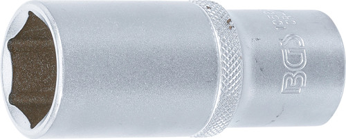 BGS Steckschlüssel-Einsatz Sechskant, tief | Antrieb Innenvierkant 12,5 mm (1/2