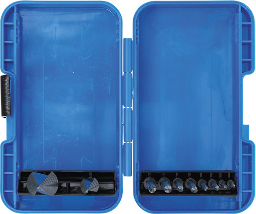 BGS Stufenbohrer- und Spiralbohrer-Satz | HSS | Ø 4 - 12 / 4 - 20 mm | 2 - 5 mm | 10-tlg.