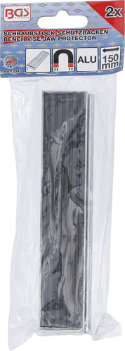 BGS Schraubstock-Schutzbacken | Aluminium | Breite 150 mm | 2-tlg.