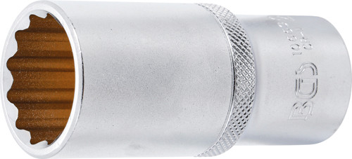 BGS Steckschlüssel-Einsatz Zwölfkant, tief | Antrieb Innenvierkant 12,5 mm (1/2