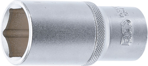 BGS Steckschlüssel-Einsatz Sechskant, tief | Antrieb Innenvierkant 12,5 mm (1/2
