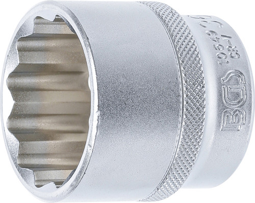 BGS Steckschlüssel-Einsatz Zwölfkant | Antrieb Innenvierkant 12,5 mm (1/2
