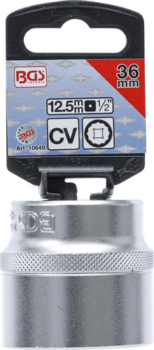 BGS Steckschlüssel-Einsatz Zwölfkant | Antrieb Innenvierkant 12,5 mm (1/2