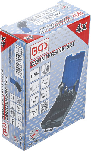 BGS Kegelsenker-Satz | mit Querloch | 4-tlg.