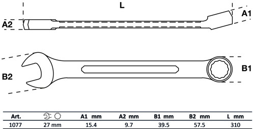 BGS Maul-Ringschlüssel | SW 27 mm