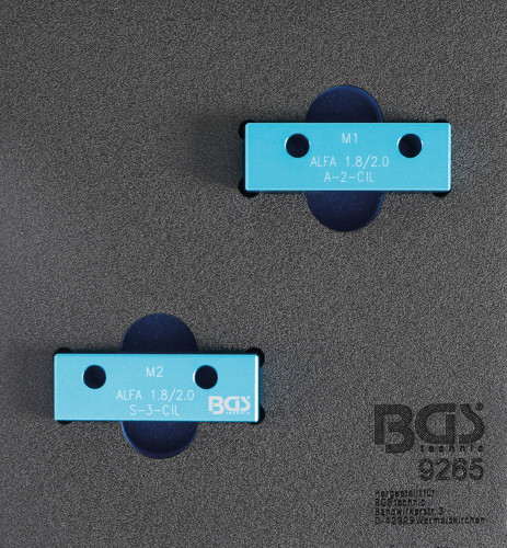 BGS Werkstattwageneinlage 1/6: Nockenwellen-Arretierwerkzeug-Satz | für Alfa Romeo 1.8l / 2.0l 16V