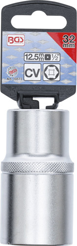 BGS Steckschlüssel-Einsatz Sechskant, tief | Antrieb Innenvierkant 12,5 mm (1/2