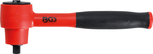 BGS VDE-Umschaltknarre | feinverzahnt | Abtrieb Außenvierkant 10 mm (3/8