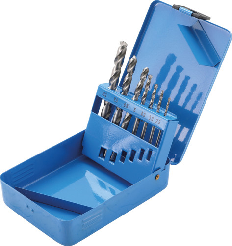 BGS HSS-Spiralbohrer-Satz | Kernlochmaße | Ø 2,5 - 10,2 mm | 7-tlg.