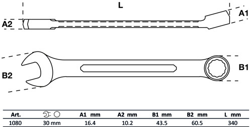 BGS Maul-Ringschlüssel | SW 30 mm