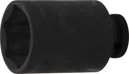 BGS Kraft-Steckschlüssel-Einsatz Sechskant, tief | Antrieb Innenvierkant 12,5 mm (1/2