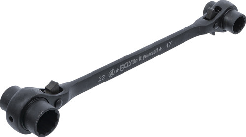 BGS Gerüstbauer-Knarre | 4-in-1 | SW 14 - 17 - 19 - 22 mm