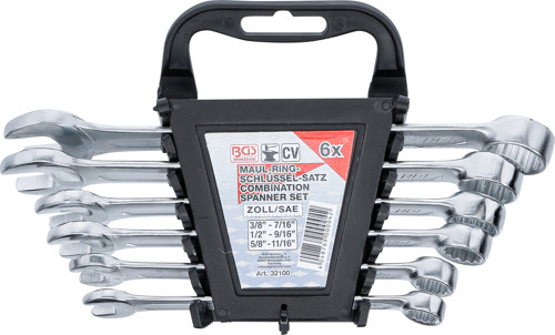 BGS Maul-Ringschlüssel-Satz | Zollgrößen | SW 3/8