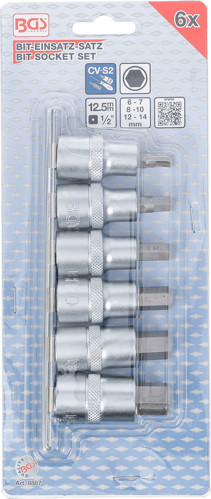 BGS Bit-Einsatz-Satz | Antrieb Innenvierkant 12,5 mm (1/2