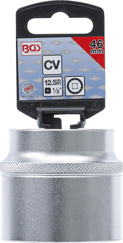 BGS Steckschlüssel-Einsatz Zwölfkant | Antrieb Innenvierkant 12,5 mm (1/2